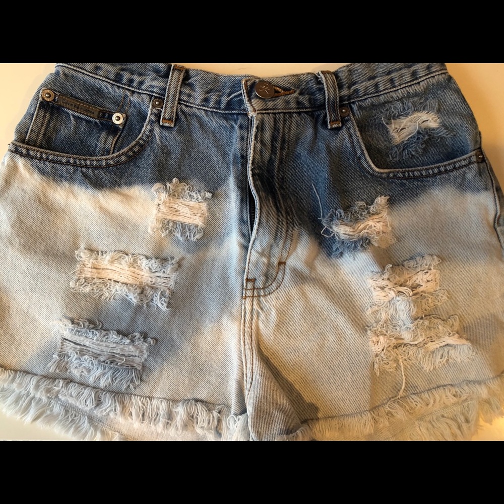 Calvin Klein high waisted jean shorts!